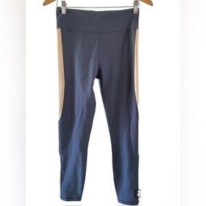 JOHNNY WAS Calme Navy Endurance Color Blocked Leggings